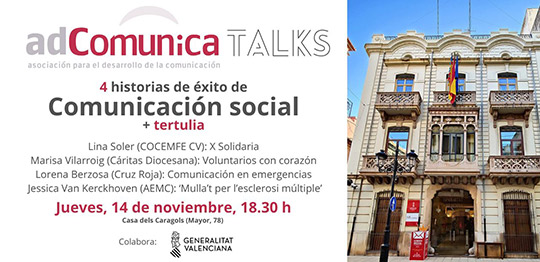 El ciclo ‘adComunica Talks’ se estrena hablando de historias de éxito en comunicación social
