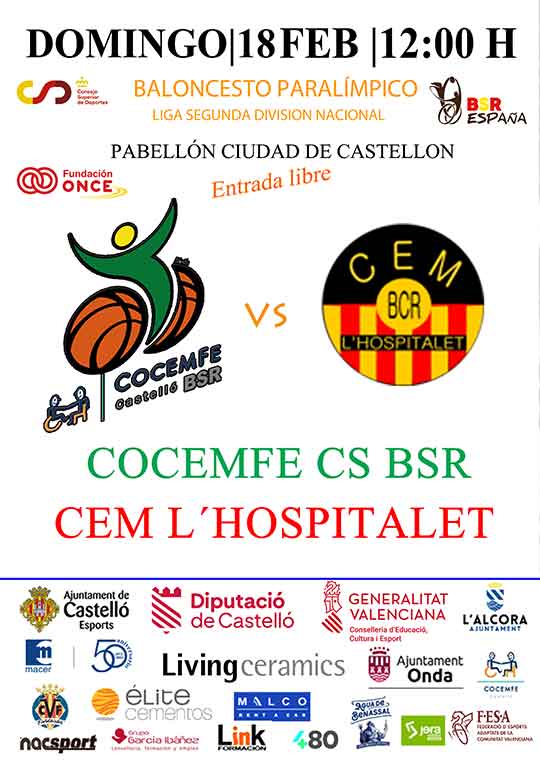 Cocemfe Castelló BSR listo para el último partido en casa de la primera fase Cocemfe Castelló BSR listo para el último partido en casa de la primera fase