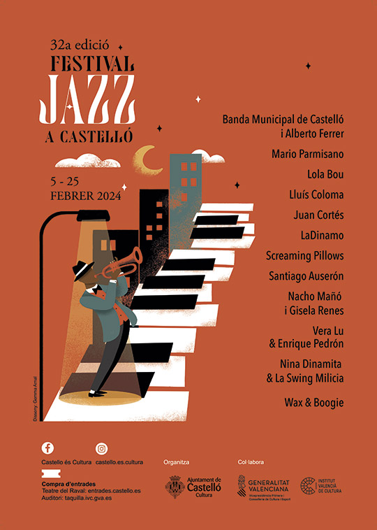 32ª edición del Festival Jazz a Castelló, del 5 al 25 de febrero 32ª edición del Festival Jazz a Castelló, del 5 al 25 de febrero