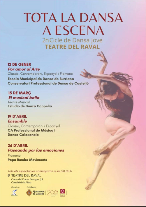 Tota la dansa a escena, ciclo de danza joven en el Teatro del Raval Tota la dansa a escena, ciclo de danza joven en el Teatro del Raval