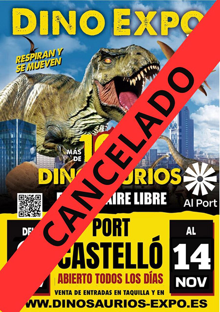 Se pospone la exposición de dinosaurios en solidaridad con las familias afectadas por la DANA
