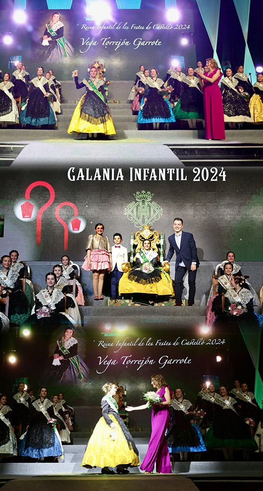 Galania a la Reina Infantil de les Festes de Castelló 2024