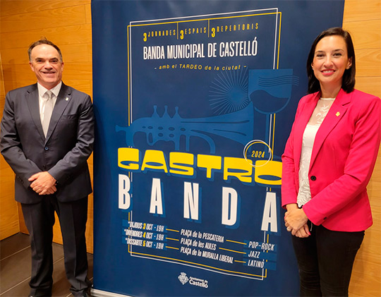 La Banda Municipal de Castellón regresa a tres céntricas plazas con su exitoso “Gastrobanda”