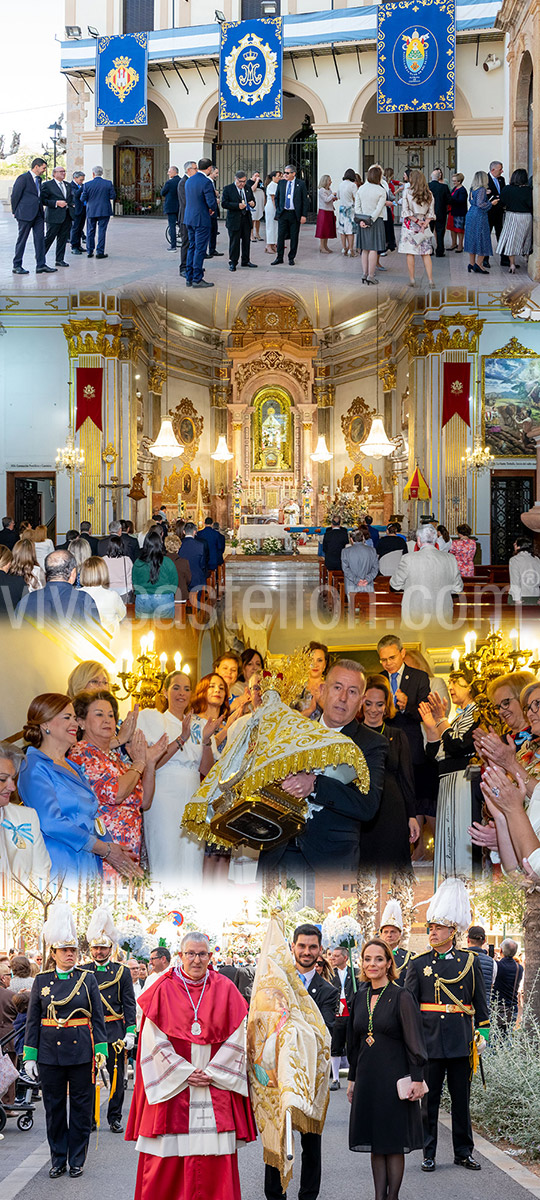 Castellón recibe a la Mare de Déu del Lledó que inicia su peregrinar por toda la ciudad en el Centenario de su Coronación