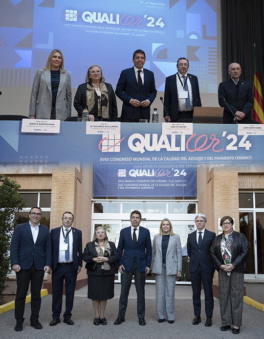 Marta Barrachina respalda la innovación y el talento del sector cerámico de Castellón en el XVIII Congreso Mundial de la Calidad del Azulejo y Pavimento Cerámico Qualicer 