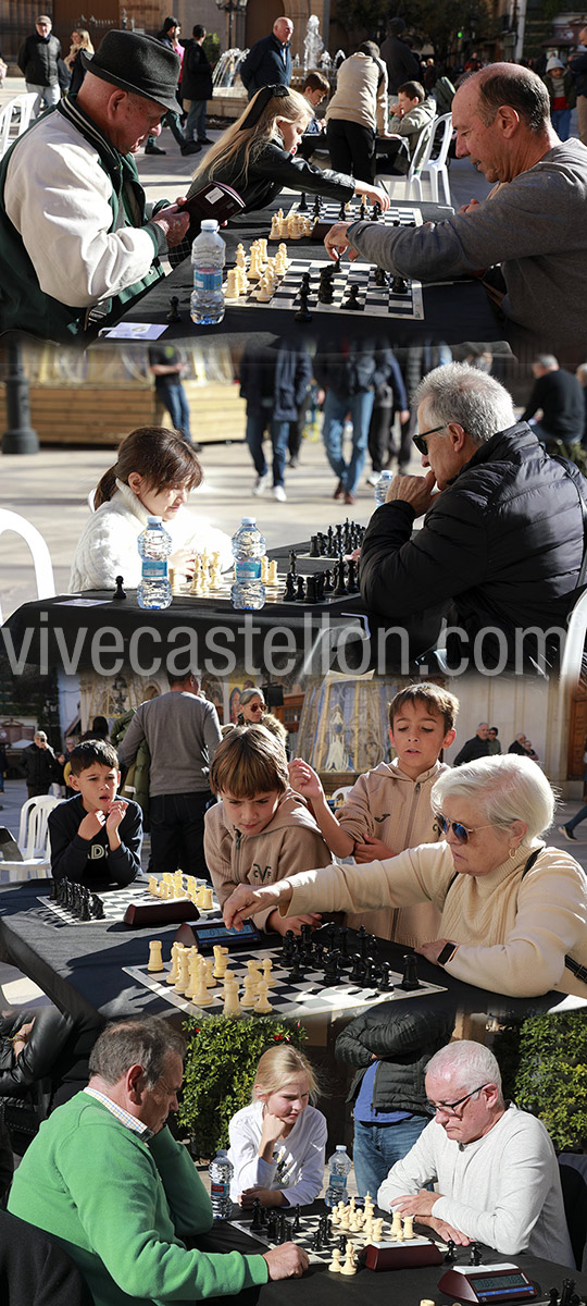 Castellón acoge un torneo intergeneracional de ajedrez 