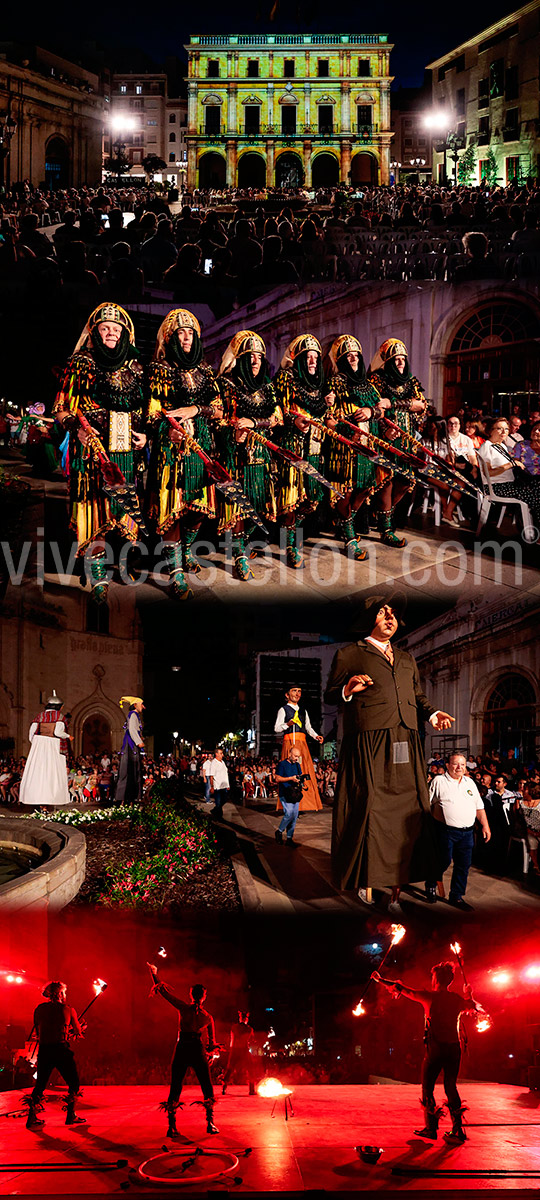 Castellón disfruta de la música, la luz y la pirotecnia en un gran espectáculo para celebrar el 774 Aniversario de la ciudad en la Plaza Mayor