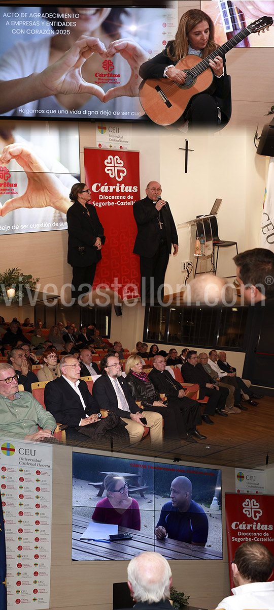 Empresas y colegios profesionales reciben el reconocimiento de Cáritas Diocesana
