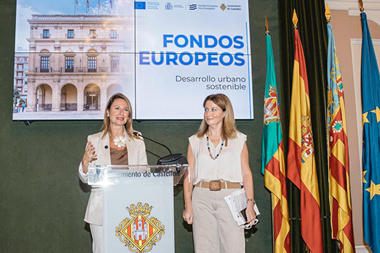 Castellón obtiene la mejor puntuación de grandes ciudades de la Comunitat Valenciana en la última convocatoria de fondos Feder logrando 8,5 millones para siete proyectos estratégicos