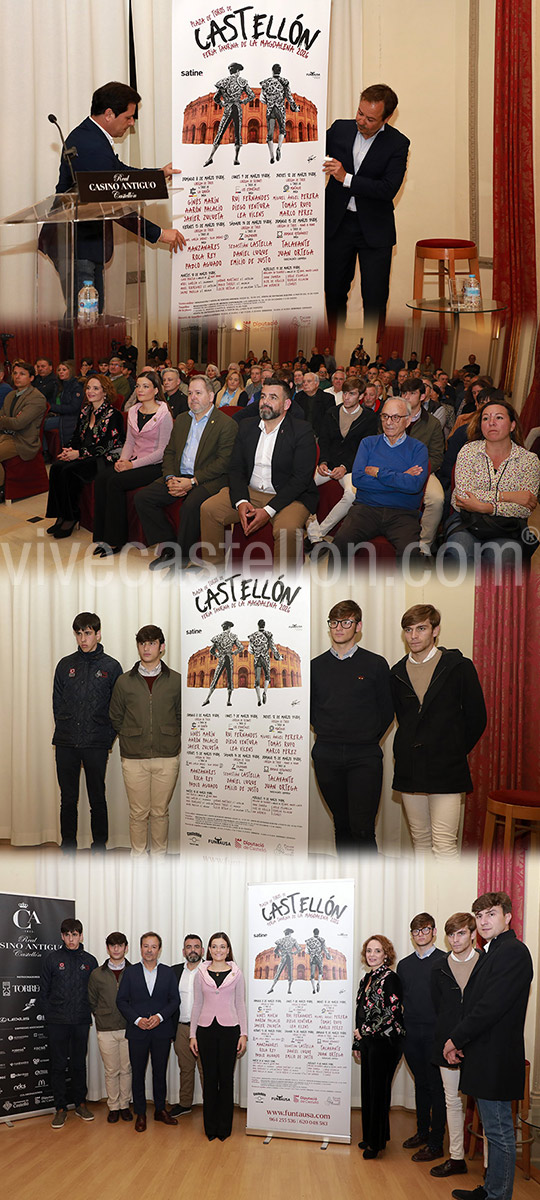 Presentación de la Feria taurina de La Magdalena 2026 en Castellón