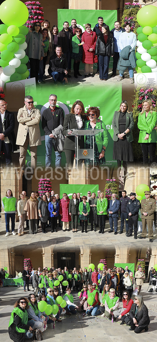 Castellón celebra en la Plaza Mayor el Día Mundial contra el Cáncer y reivindica más recursos para la investigación