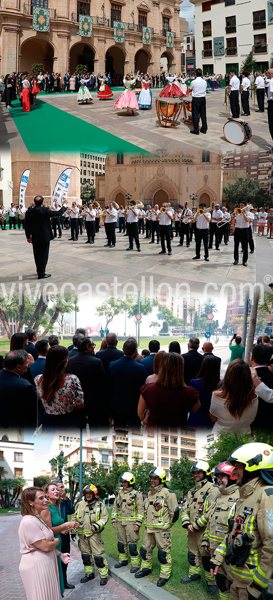 Castellón entrega Medallas de Oro a la Banda Municipal y al periódico Mediterráneo, Corbatín de Honor a Els Llauradors y nombra Hijo Adoptivo a Ignacio Pérez de Heredia