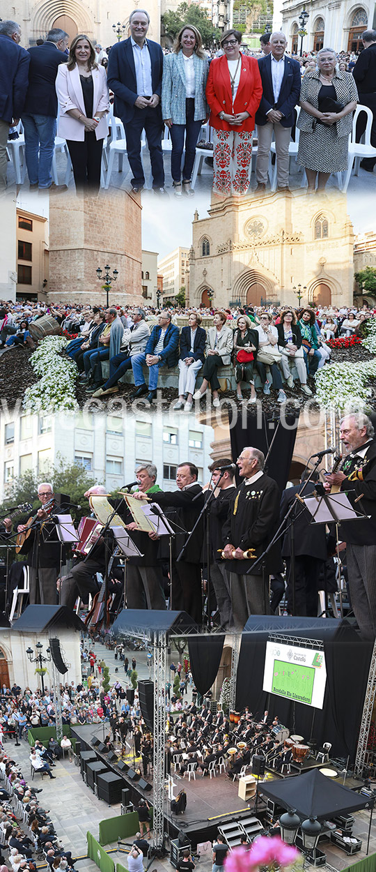 Castellón despide a la histórica rondalla Els Llauradors en un emotivo concierto en la Plaza Mayor