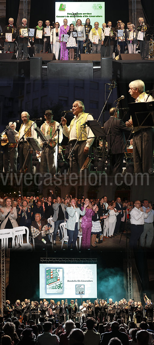 Castellón despide a la histórica rondalla Els Llauradors en un emotivo concierto en la Plaza Mayor Castellón despide a la histórica rondalla Els Llauradors en un emotivo concierto en la Plaza Mayor