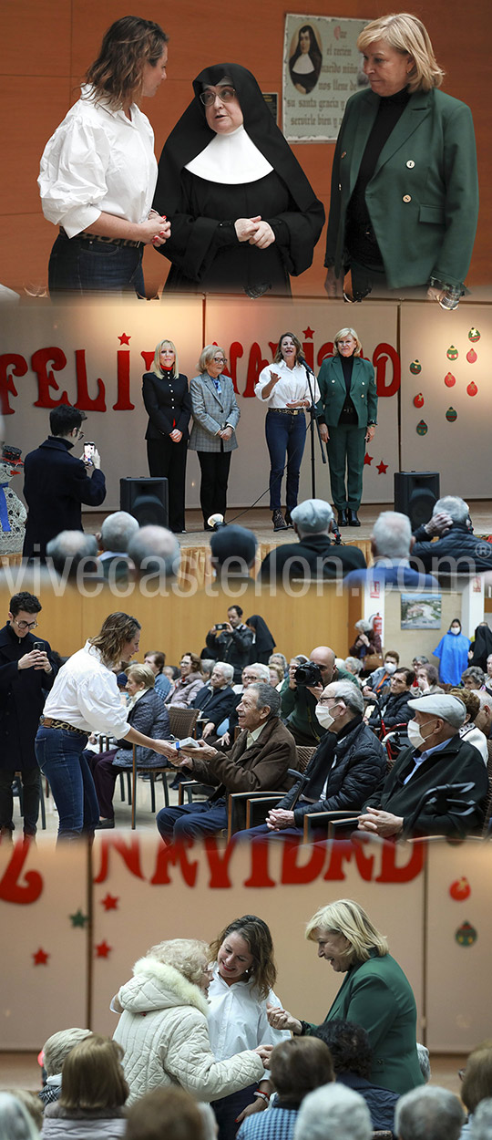 La alcaldesa  Begoña Carrasco pone en valor la labor del asilo Hogar Virgen de Lidón especialmente en Navidad
