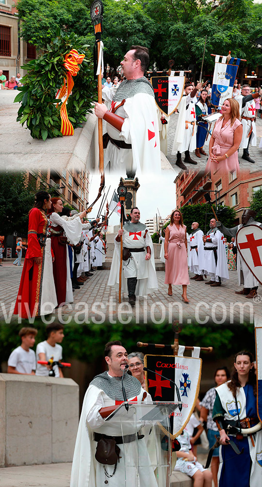 La alcaldesa participa en el homenaje al Rey Jaume I de la Asociación Cultural Cavallers Templers de Castelló La alcaldesa participa en el homenaje al Rey Jaume I de la Asociación Cultural Cavallers Templers de Castelló