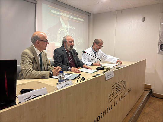 El concejal de Salud Pública participa en la Jornada Anual de la Sociedad Valenciana de Calidad Asistencial