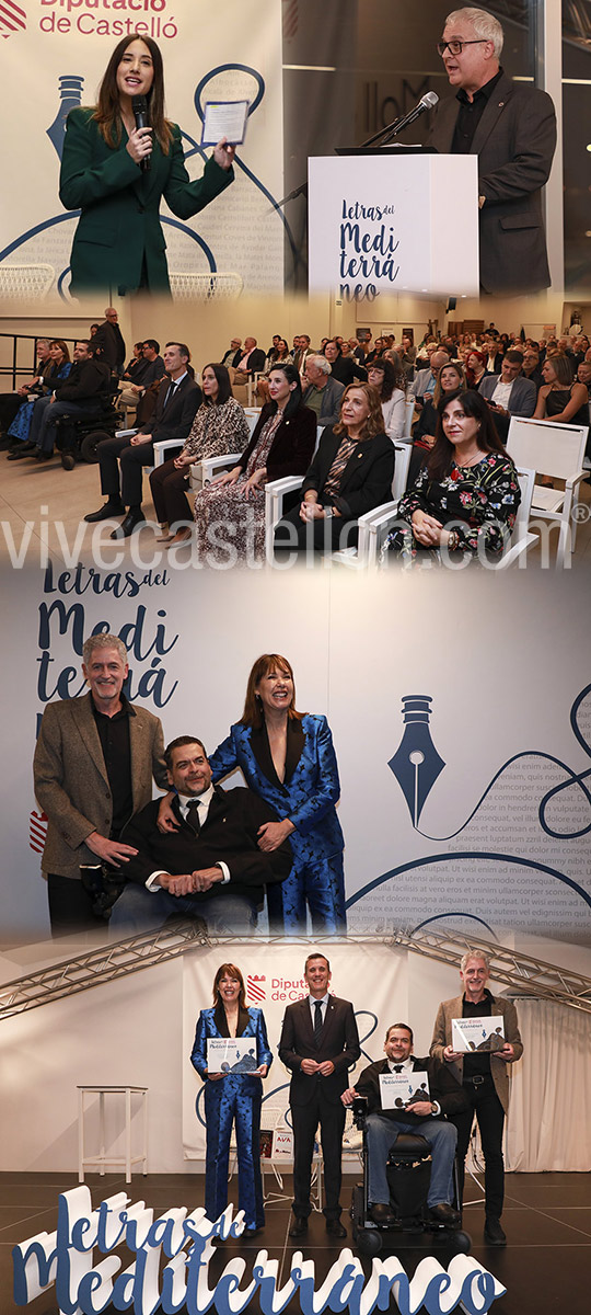 Entrega de galardones en la gala Letras del Mediterráneo 2025 