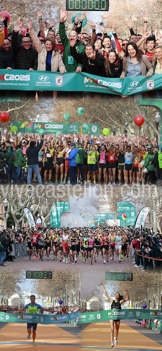 Luis Agustín y Alicia Alvarez ganan la Media Maratón de Castelló Hyundai Mobikorea Quadis