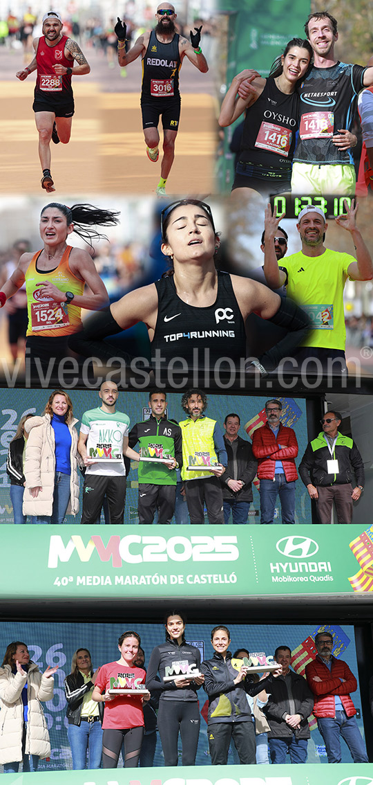 Luis Agustín y Alicia Alvarez ganan la Media Maratón de Castelló Hyundai Mobikorea Quadis