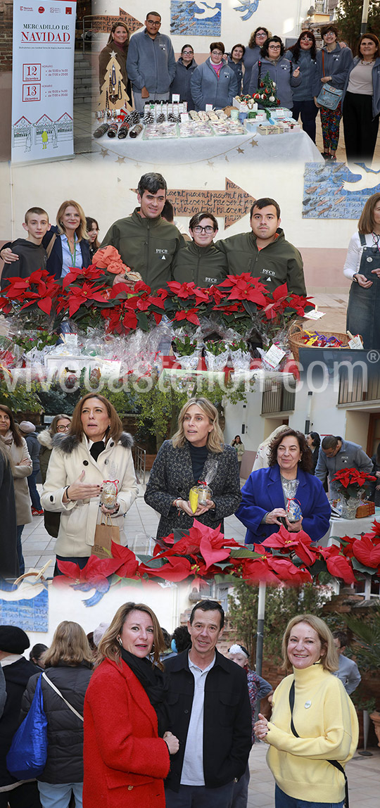 Mercadillo de Navidad, organizado por los alumnos de Penyeta Roja. 
