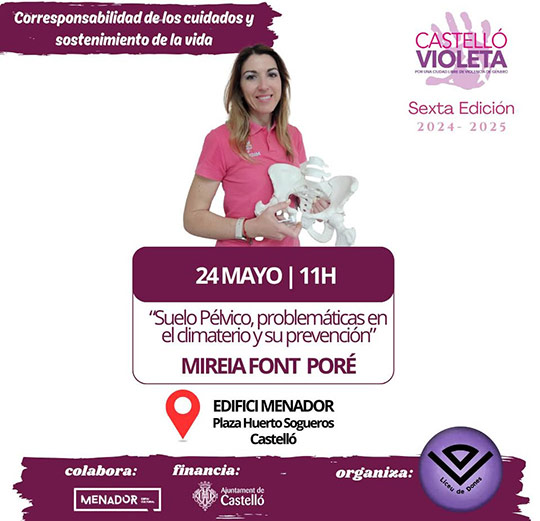 Castelló Violeta acoge a Mireia Font Poré en una ponencia sobre salud  pélvica femenina y prevención desde una perspectiva feminista