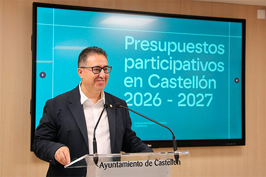 Cabañero anuncia nueva convocatoria de Presupuestos Participativos el 15 de octubre “para invertir 1 millón de euros en lo que piden los castellonenses” 
