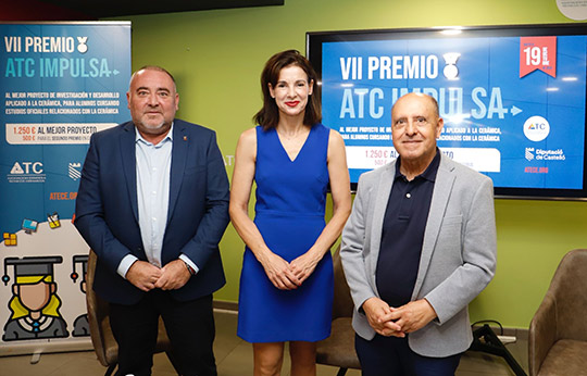 La Diputación de Castellón y ATC reconocen los trabajos de investigación relacionados con el sector cerámico con los premios ATC Impulsa 