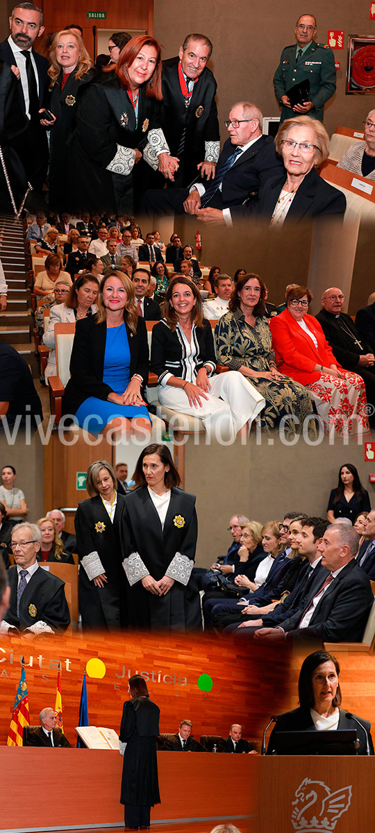 Sofía Díaz, en su toma de posesión como primera mujer presidenta de la Audiencia Provincial de Castellón
