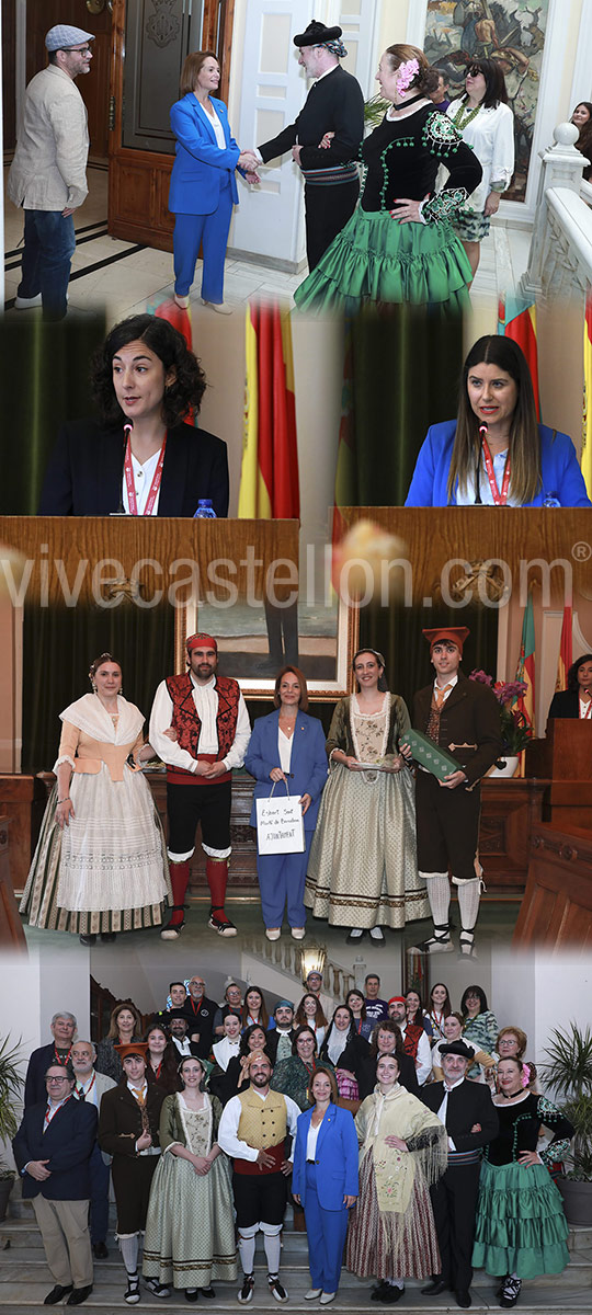 Recepción a los grupos participantes en el Festival de Danzas Corona de Aragón Recepción a los grupos participantes en el Festival de Danzas Corona de Aragón