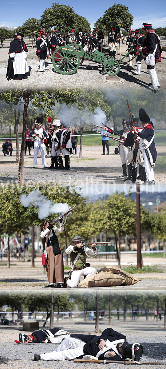 Recreación histórica de la batalla del Pont de Millars en su 215º aniversario