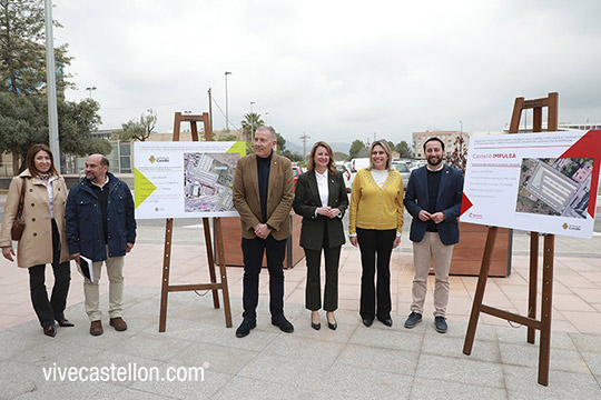 Presentación de las obras de la nueva zona de aparcamiento junto a la estación intermodal de Castellón Presentación de las obras de la nueva zona de aparcamiento junto a la estación intermodal de Castellón
