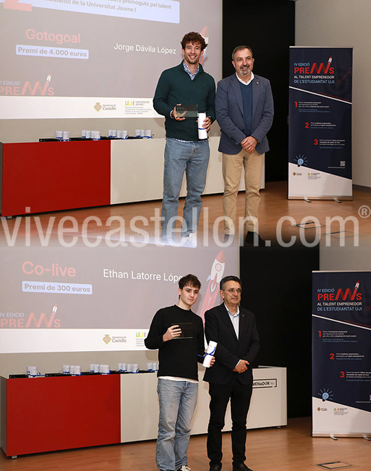  El Ayuntamiento de Castellón y la Universitat Jaume I entregan los galardones de IV edición Premios al Talento Emprendedor UJI 