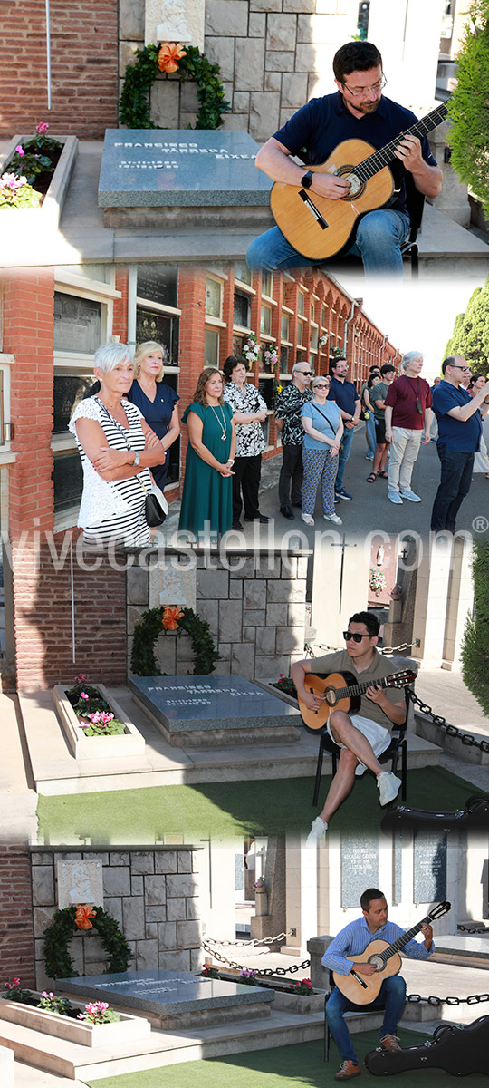 Tradicional visita-homenaje a la tumba de Francisco Tárrega