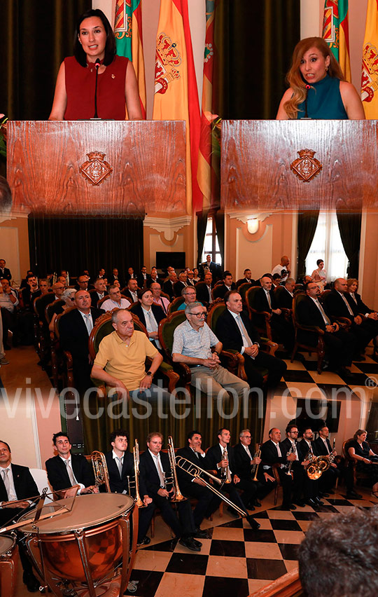 Castellón rinde homenaje a la Banda Municipal en el acto de conmemoración de su centenario