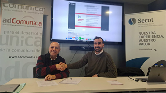 SECOT Castellón se adhiere a  adComunica para promover la comunicación profesional entre los emprendedores