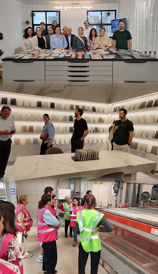Arquitectos belgas visitan el sector cerámico español para conocer su potencial en arquitectura  Arquitectos belgas visitan el sector cerámico español para conocer su potencial en arquitectura