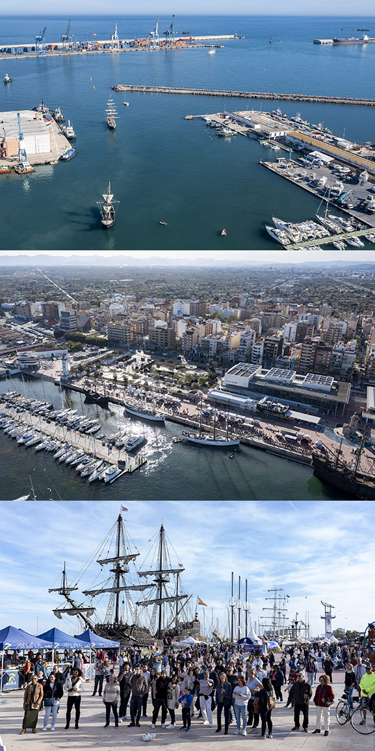 Los barcos de la Fundación Nao Victoria se preparan para participar en Escala a Castelló