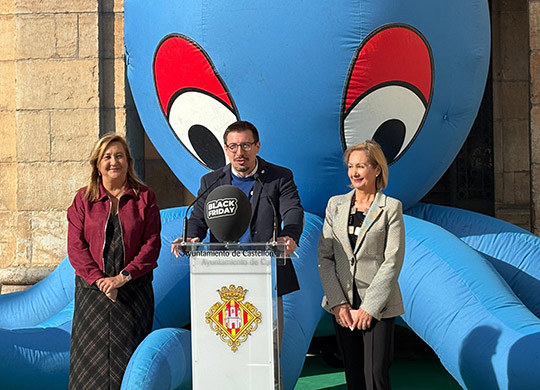 Castellón presenta ‘Black Friday Experience’, una campaña con 20 personajes animados y música en directo para potenciar el comercio local