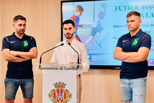 Castellón acogerá el 6 de septiembre el primer campeonato infantil de fútbol 4vs4 en los parques de la ciudad