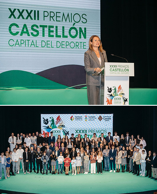 Castellón ensalza a sus deportistas más destacados con la XXXII edición de los Premios Castellón Capital del Deporte