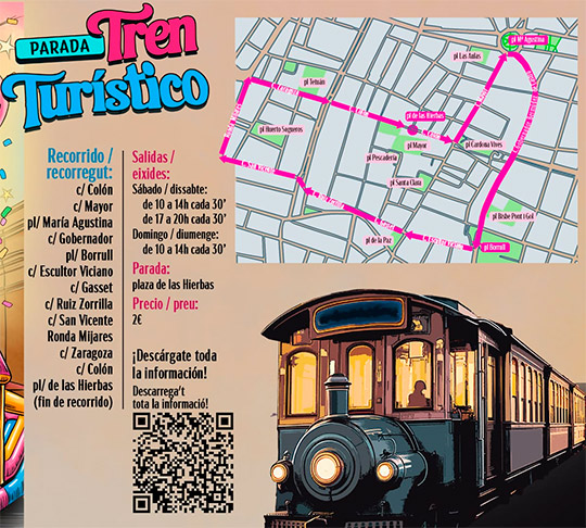 Castellón presenta una nueva edición del Street Park con 11 ubicaciones y el tren turístico como principal novedad
