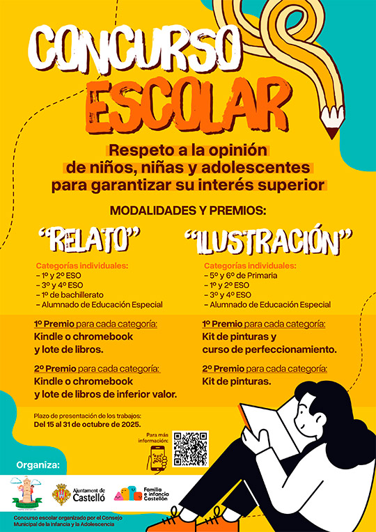 concurso de relatos e ilustraciones para dar a conocer los Derechos de la Infancia en Castellón