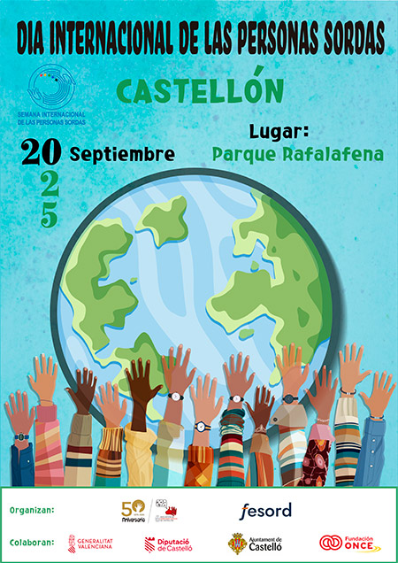 Castellón acogerá la celebración autonómica del Día Internacional de las Personas Sordas el 20 de septiembre
