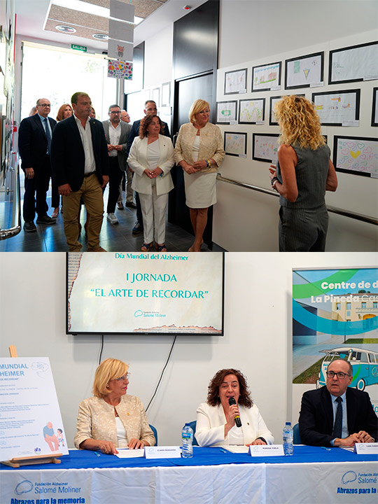 La Diputación de Castellón se suma a la jornada ‘El arte de recordar’ y reafirma su apoyo a la Fundación Alzheimer Salomé Moliner