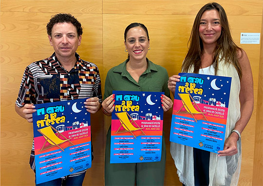 La teniente alcalde del Grao anuncia que ‘El Grau a la fresca’ vuelve este verano con 7 noches de música y espectáculos para toda la familia