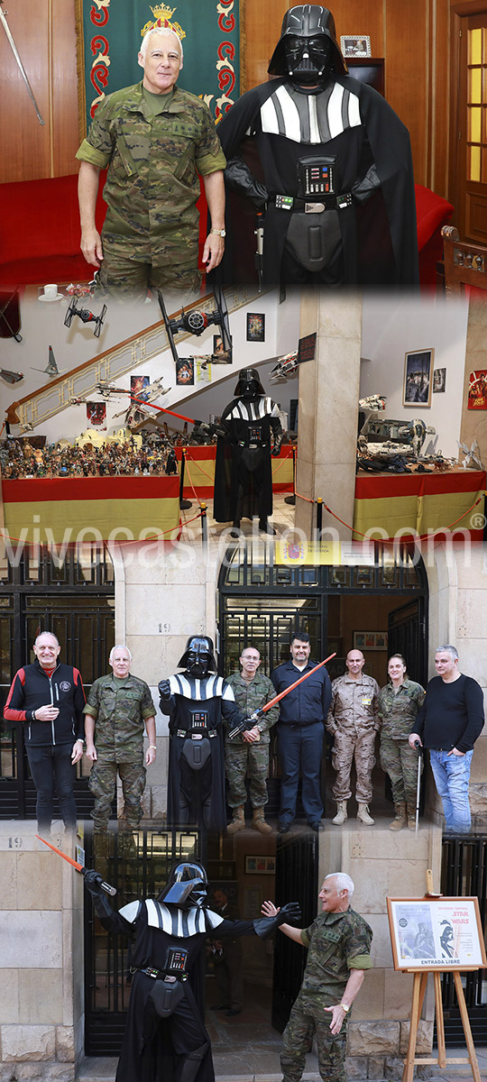 La Subdelegación de Defensa en Castellón recibe la visita de Lord Vader (Star Wars) La Subdelegación de Defensa en Castellón recibe la visita de Lord Vader (Star Wars)