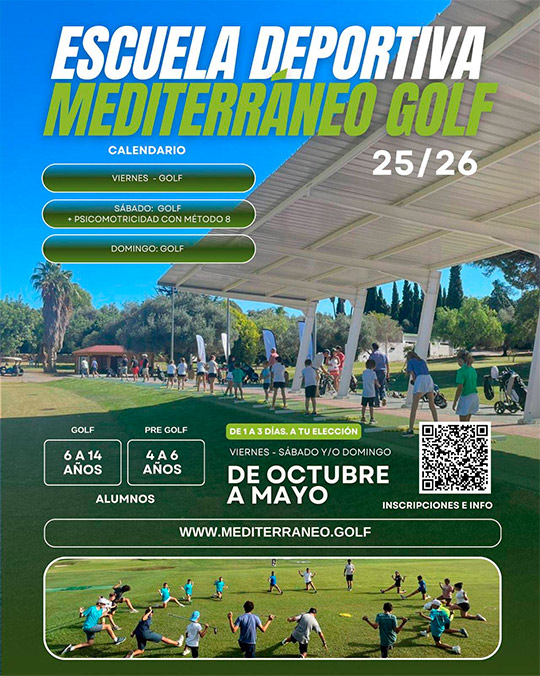 Inscripciones abiertas para la Academia Deportiva de Mediterráneo Golf 