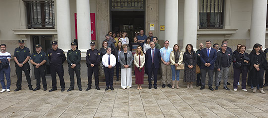 La Subdelegación del Gobierno en Castellón guarda un minuto de silencio en recuerdo de las víctimas de la DANA de Valencia