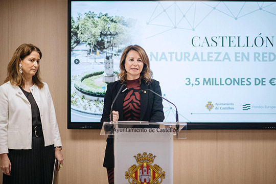 Carrasco presenta “Castellón Naturaleza en Red” que mejorará las condiciones climáticas en los patios escolares de la ciudad en colaboración con las comunidades educativas 